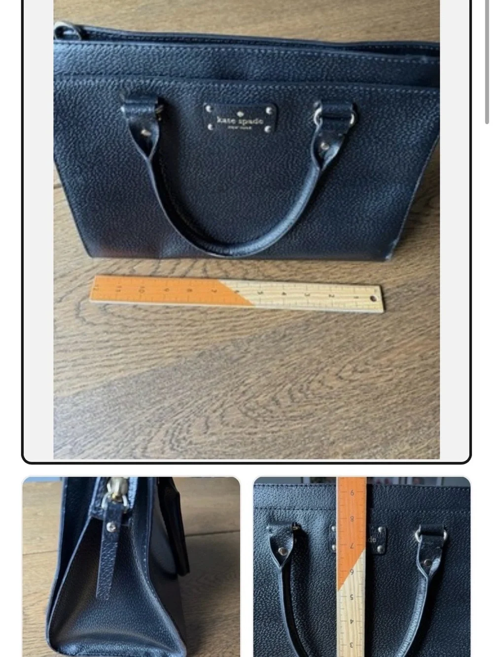 kate spade Black Pebbled Leather Top-Handle Satchel